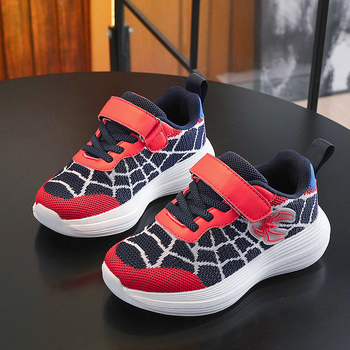 Bērnu apavi no sieta, elpojoši, 2025. gada jauni zēnu apavi, multfilmu apavi, bērnu apavi, pārrobežu tirdzniecība ir izdota.