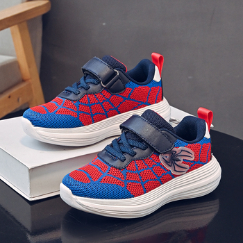 Bērnu apavi no sieta, elpojoši, 2025. gada jauni zēnu apavi, multfilmu apavi, bērnu apavi, pārrobežu tirdzniecība ir izdota.