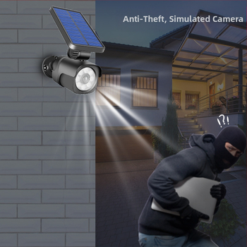 Kameros indukcinis kiemo stebėjimas gatvės apšvietimo modeliavimas sodas netikras žmogaus kūno kamera kiemo šviesos kištukas prožektorius kaip priekinis žibintas