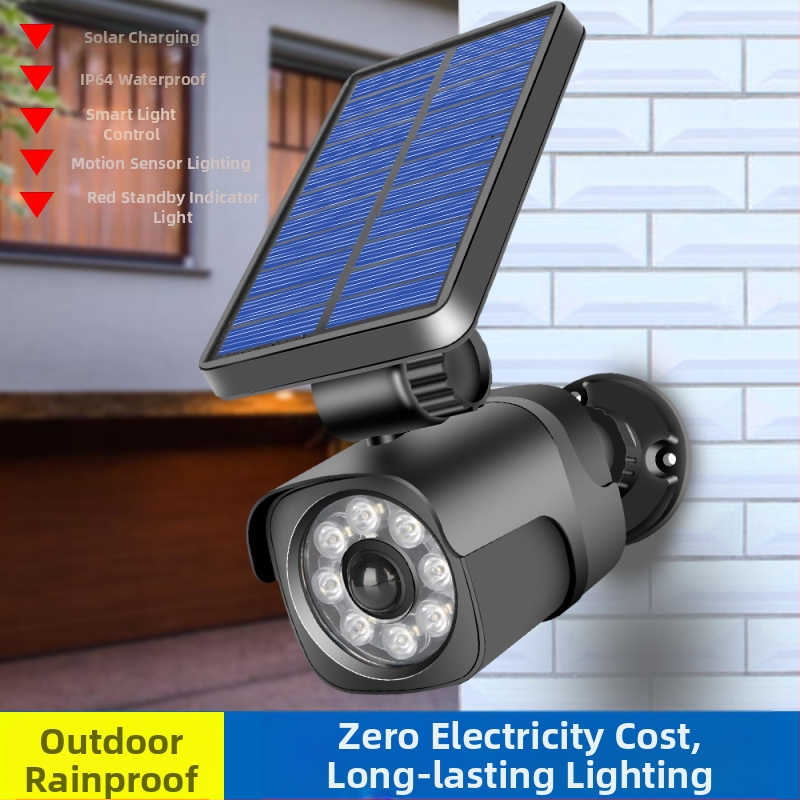 Kameros indukcinis kiemo stebėjimas gatvės apšvietimo modeliavimas sodas netikras žmogaus kūno kamera kiemo šviesos kištukas prožektorius kaip priekinis žibintas