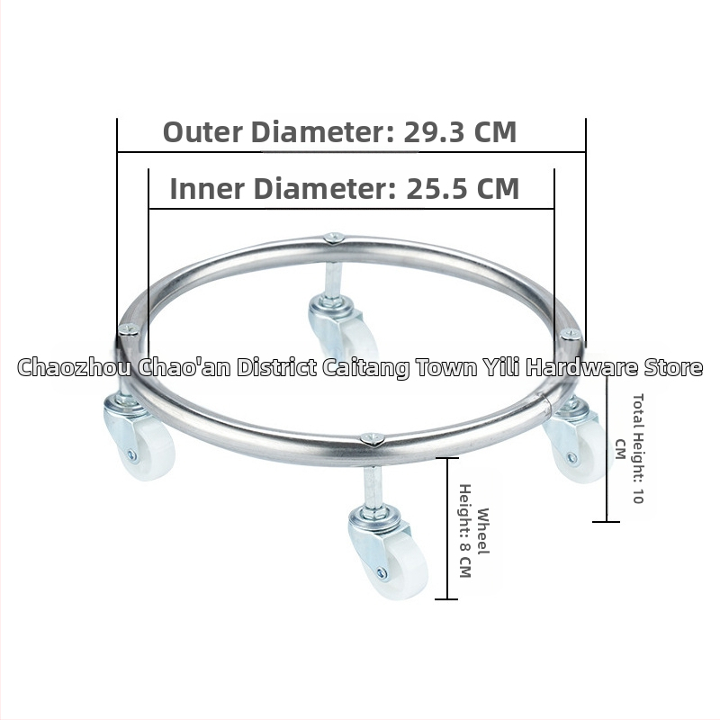 Speciális vastag, fékes univerzális kerékkel, mobil gőzhenger talptárcsával, gáztartály szíjjal, kerékalappal, cseppfolyósított gáz tálca konzollal