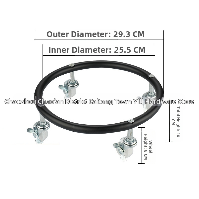 Speciális vastag, fékes univerzális kerékkel, mobil gőzhenger talptárcsával, gáztartály szíjjal, kerékalappal, cseppfolyósított gáz tálca konzollal