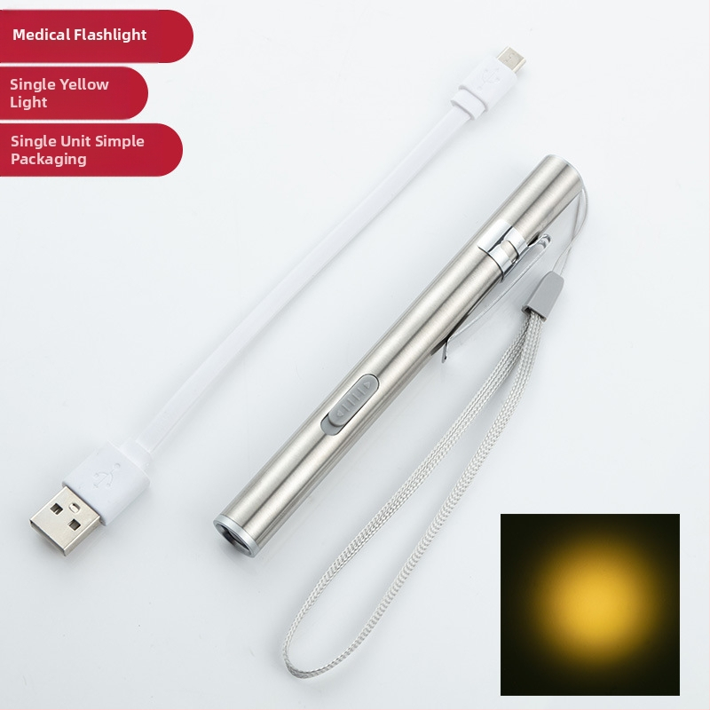 Mokinio rašiklis gydytojo slaugytojo vaikams rytinis patikrinimas USB įkraunamas oftalmologijos otolaringologijos burnos mažas medicininis žibintuvėlis LED