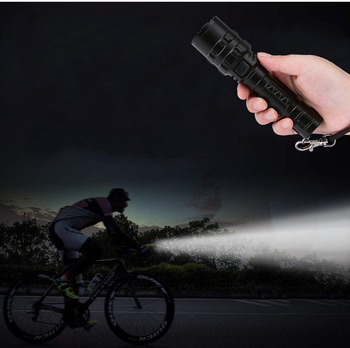 Φακός εστίασης L2 φόρτισης με ισχυρό φως, δείκτης ποσότητας φακού από κράμα αλουμινίου εξωτερικού χώρου, αδιάβροχος φωτισμός, τακτικός φορητός φακός