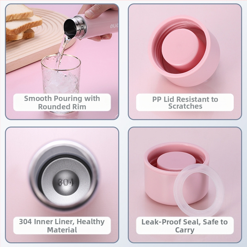 120 ml kõrge välimusega väike sirge tass üliõpilase ühiselamu 304 roostevabast terasest vaakumtops mini veetops naistele kaasaskantav taskutops