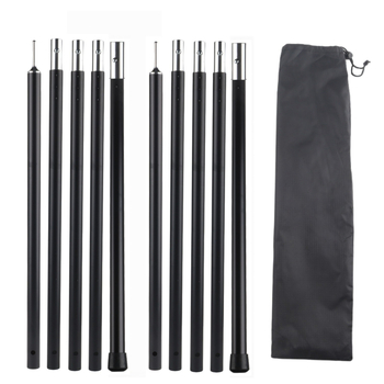 Vastagított alumíniumötvözetből készült tartórúd, 22 mm átmérővel és 1,3 mm vastagságban, tárolótáskával, kifejezetten e-kereskedelemhez tervezve, kempingezéshez nélkülözhetetlen kellék