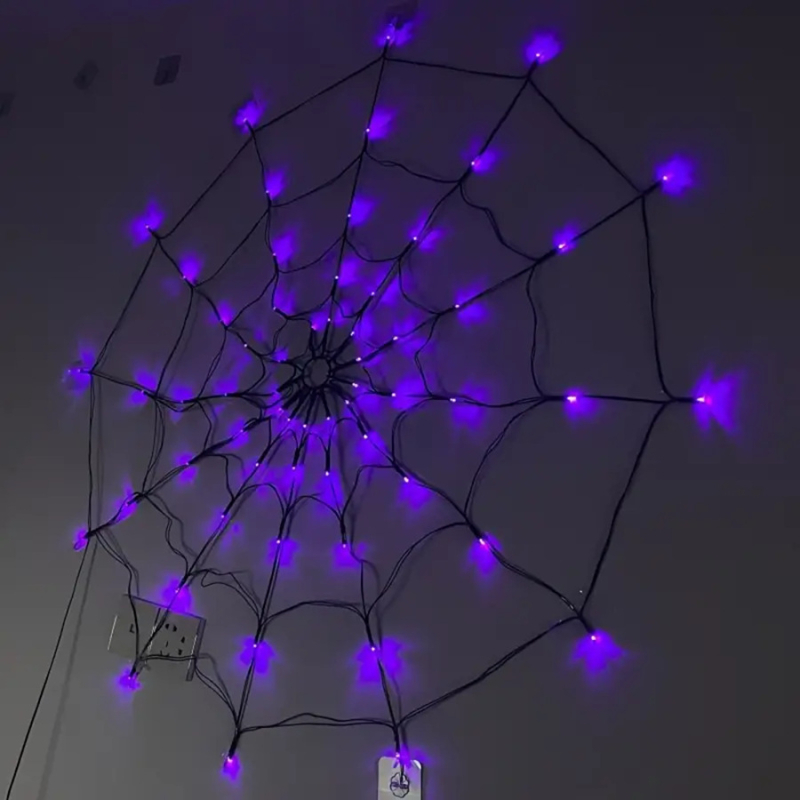 Tarpvalstybinės Helovino dekoracijos, šviesos stygos, LED siaubo atmosferos išdėstymas, voratinklio vaiduoklių festivalis, nuotolinio valdymo dekoratyvinės lemputės