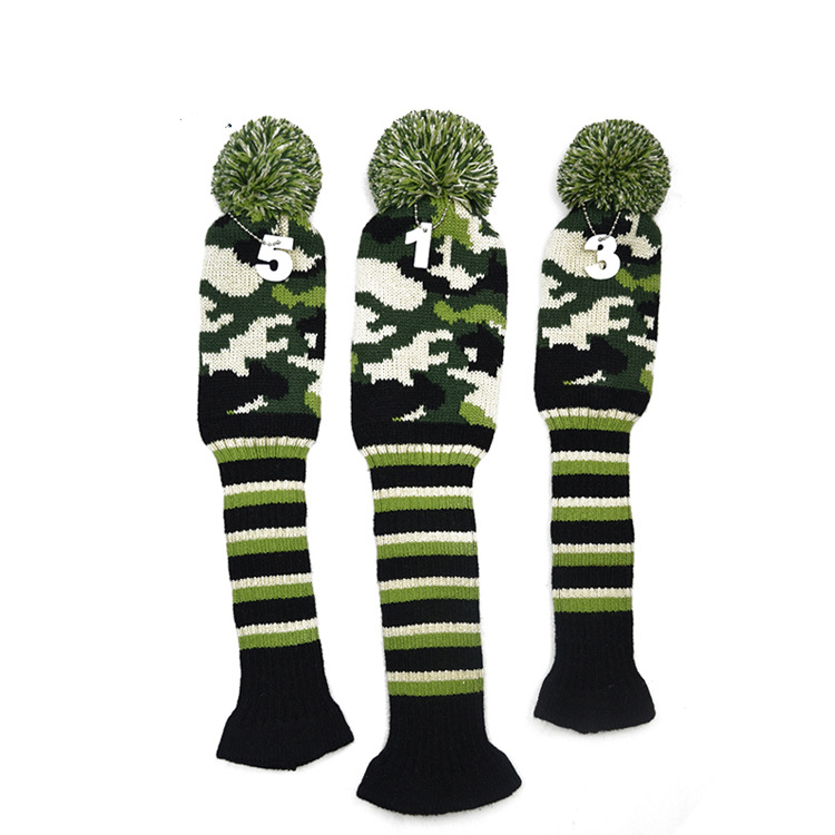 Teljes készlet klasszikus golfütőfej kötött hüvely feldolgozás GOLF vasütőfej gyapjú nem sérti a rúd védősapkáját