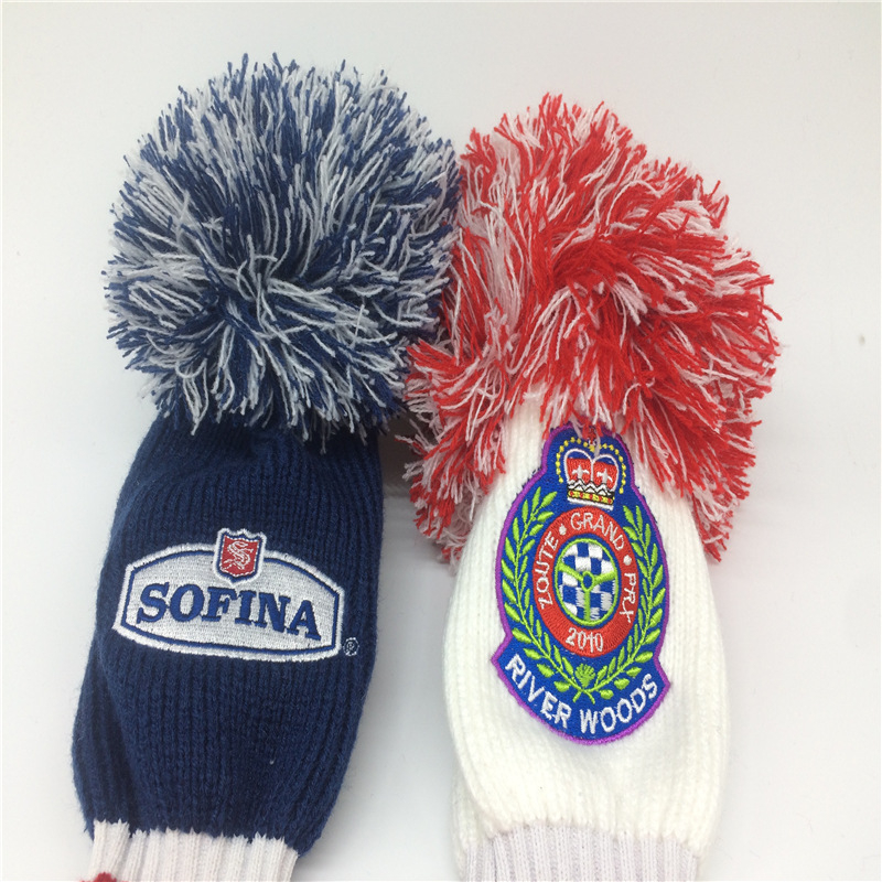 Teljes készlet klasszikus golfütőfej kötött hüvely feldolgozás GOLF vasütőfej gyapjú nem sérti a rúd védősapkáját