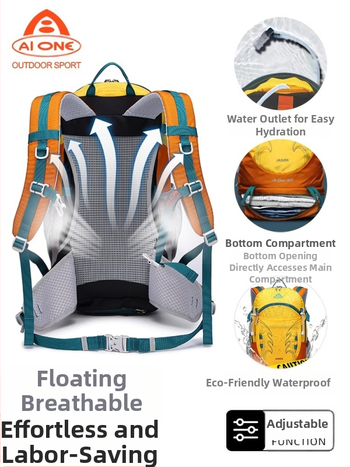 Aiwangi õues ronimiseks mõeldud kott, millel on riputatud seljaosa, veekindel meeste ja naiste telkimis-, matka- ja jalgrattasõidu seljakott 30L