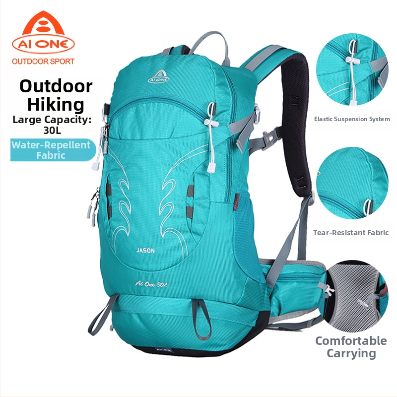 Aiwangi õues ronimiseks mõeldud kott, millel on riputatud seljaosa, veekindel meeste ja naiste telkimis-, matka- ja jalgrattasõidu seljakott 30L