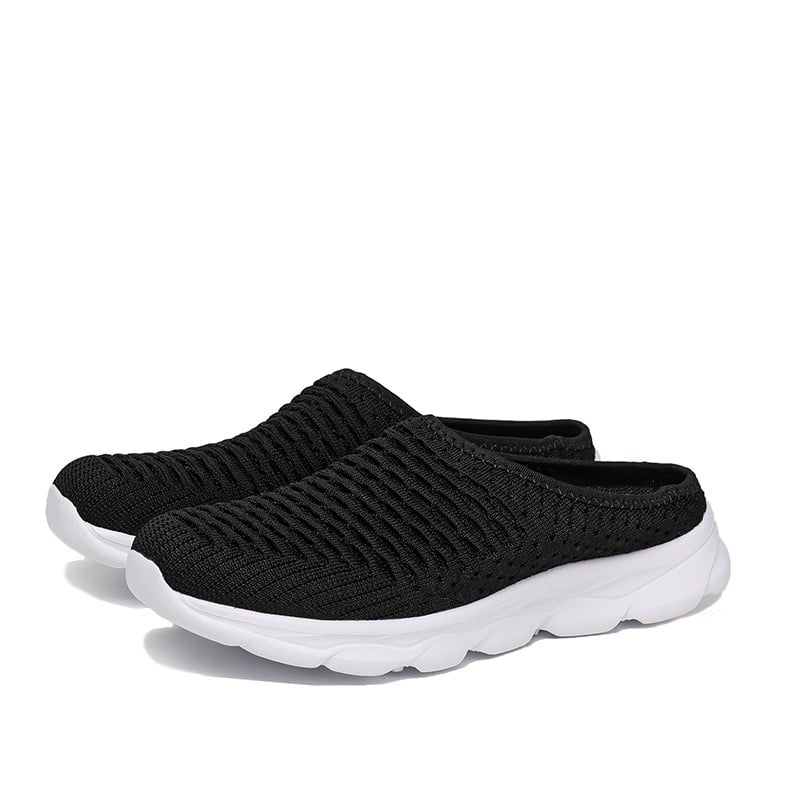 2024 m. naujos užsienio prekybos šiltos puspadėlės tylios moteriškos visų sezonų plokščios, minkšto padu, neslystančios, kvėpuojančios namų šlepetės