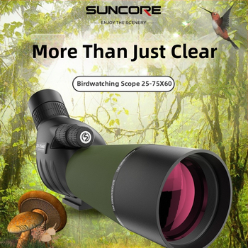 Didmeninė prekyba didelio kalibro vienos cilindro paukščių stebėjimo veidrodžiu 25-75X60 žaliu kampu sandėlyje