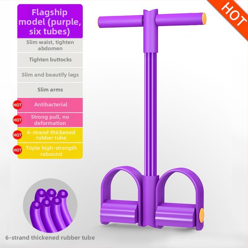 Garnélarák márkájú pedálhúzó 4 csöves jóga 6 csöves zsírcsökkentő négy csöves felülés segédeszköz fitnesz feszítőkötél