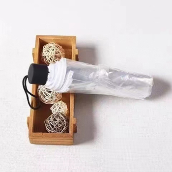 Átlátszó összecsukható esernyő cseresznyevirág mintás átlátszó kameraesernyő 8 csontos logós reklámesernyő megerősített szélálló tartós esőálló kettős felhasználású esernyő