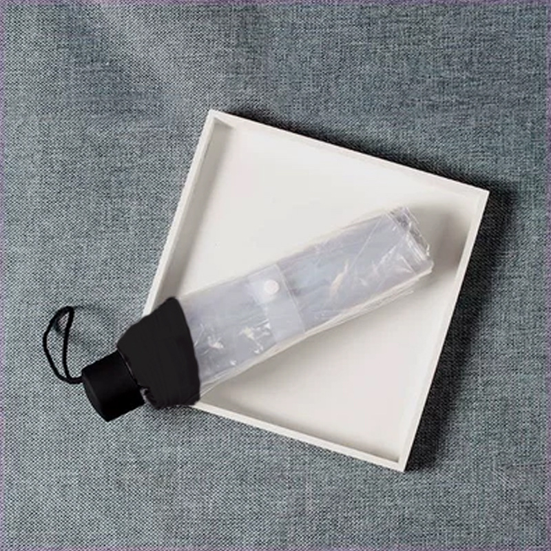 Átlátszó összecsukható esernyő cseresznyevirág mintás átlátszó kameraesernyő 8 csontos logós reklámesernyő megerősített szélálló tartós esőálló kettős felhasználású esernyő