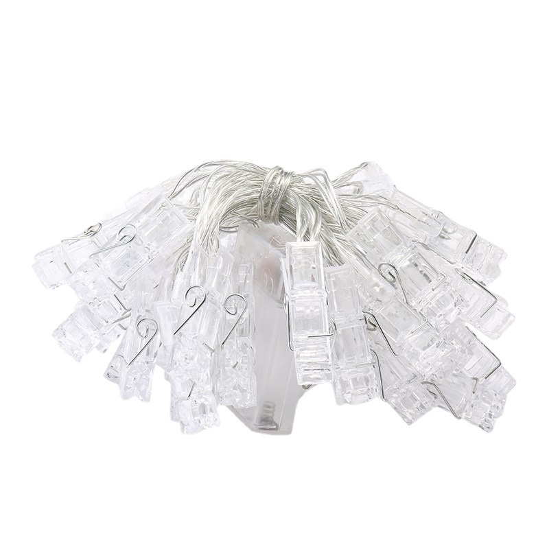 LED nuotraukų klipų šviesos styginė vestuvių romantiška išpažinties nuotraukų siena kalėdinė interjero dekoracija spalvinga šviesos stygų apšvietimas