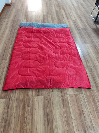 Двоен удебелен топъл спален чувал за къмпинг, устойчив на мръсотия, за възрастни, на открито, преносим, за трансгранично ползване