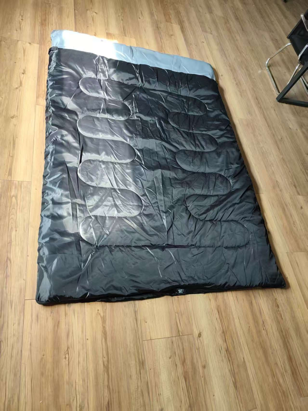 Двоен удебелен топъл спален чувал за къмпинг, устойчив на мръсотия, за възрастни, на открито, преносим, за трансгранично ползване