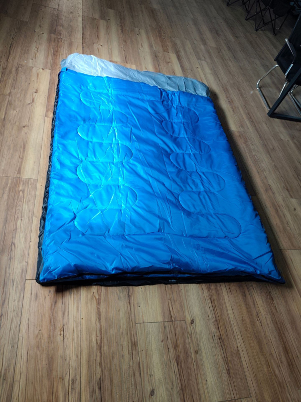 Двоен удебелен топъл спален чувал за къмпинг, устойчив на мръсотия, за възрастни, на открито, преносим, за трансгранично ползване