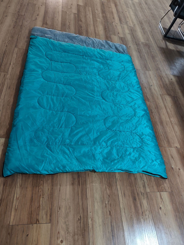 Двоен удебелен топъл спален чувал за къмпинг, устойчив на мръсотия, за възрастни, на открито, преносим, за трансгранично ползване