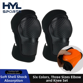 Felnőtt és gyermek görkorcsolyázás puha héjú alagút térdvédő könyökvédő állítható egyensúly csúszka készlet védőfelszerelés