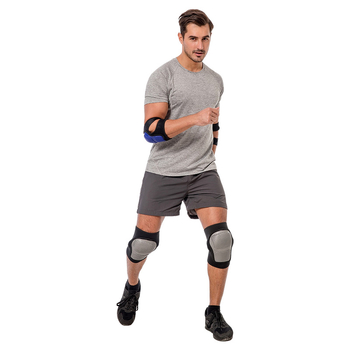 Σετ προστατευτικού εξοπλισμού για πατινάζ ενηλίκων και παιδιών με μαλακό κέλυφος για γόνατα, προστασία αγκώνα, ρυθμιζόμενο slider ισορροπίας