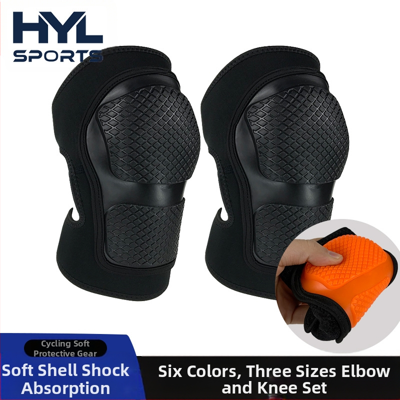Felnőtt és gyermek görkorcsolyázás puha héjú alagút térdvédő könyökvédő állítható egyensúly csúszka készlet védőfelszerelés