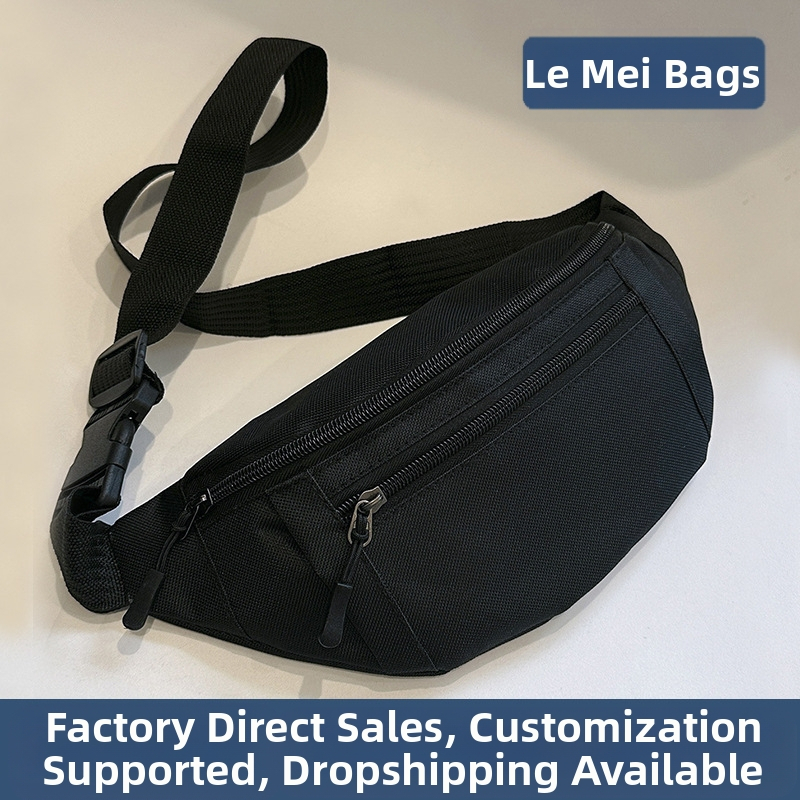 Ежедневна мъжка и дамска чанта за кръста с голям капацитет, чанта за рамо и гърди, модерна раница, многофункционална чанта за монети, плътен цвят