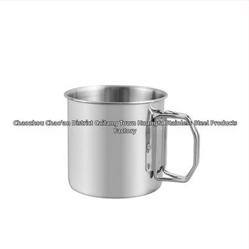 Āra nerūsējošā tērauda 304 saliekamā krūze Āra kempinga virtuves piederumi Alpīnisma ūdens krūze Pārnēsājama uzglabāšanas alus krūze