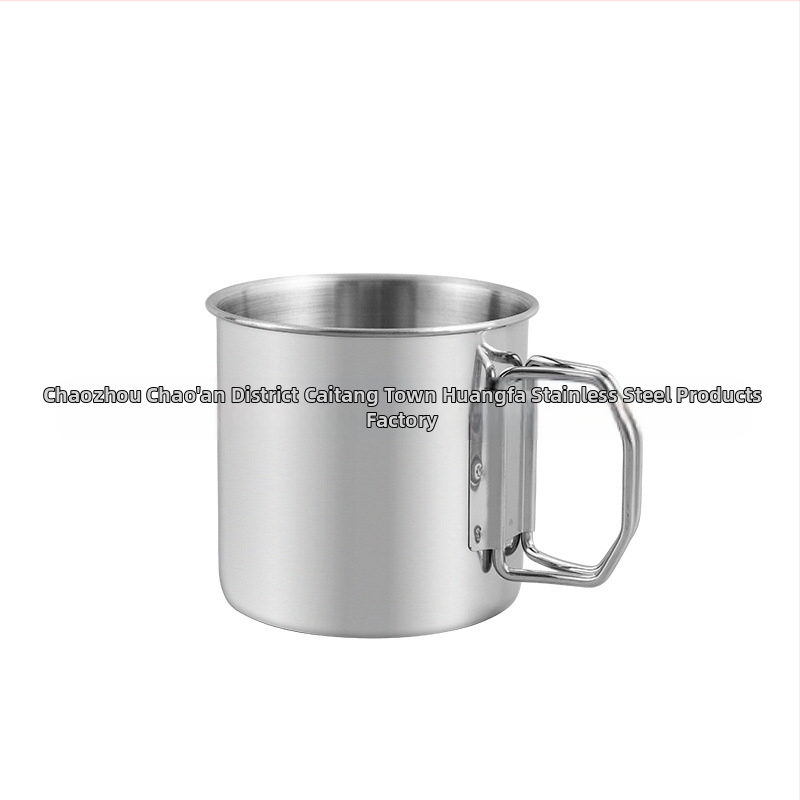 Āra nerūsējošā tērauda 304 saliekamā krūze Āra kempinga virtuves piederumi Alpīnisma ūdens krūze Pārnēsājama uzglabāšanas alus krūze