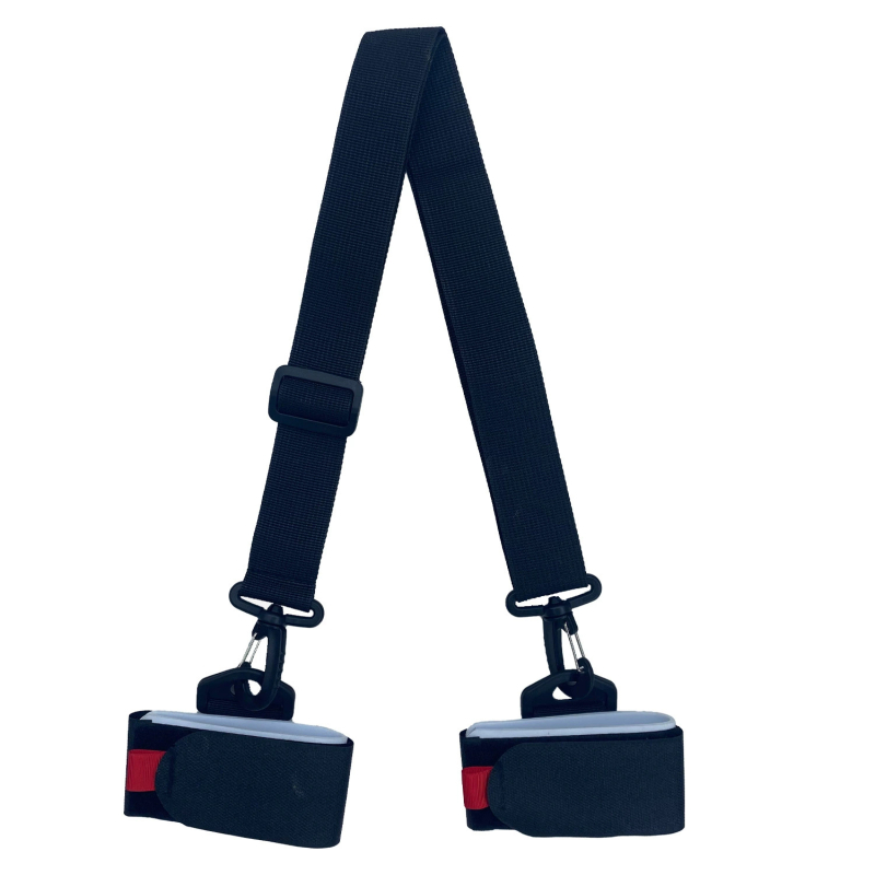 Snieglentės dirželis, nešiojamas dvilentės snieglentės dirželis, fiksuotas rogių dirželis, reguliuojamas, nuimamas rogių dirželis, kryžminis