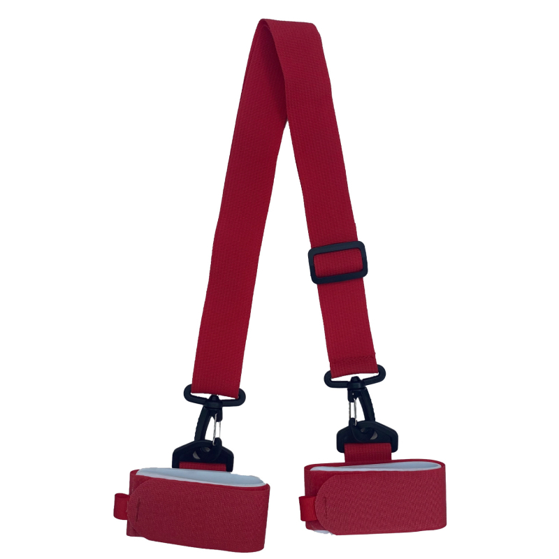 Snieglentės dirželis, nešiojamas dvilentės snieglentės dirželis, fiksuotas rogių dirželis, reguliuojamas, nuimamas rogių dirželis, kryžminis