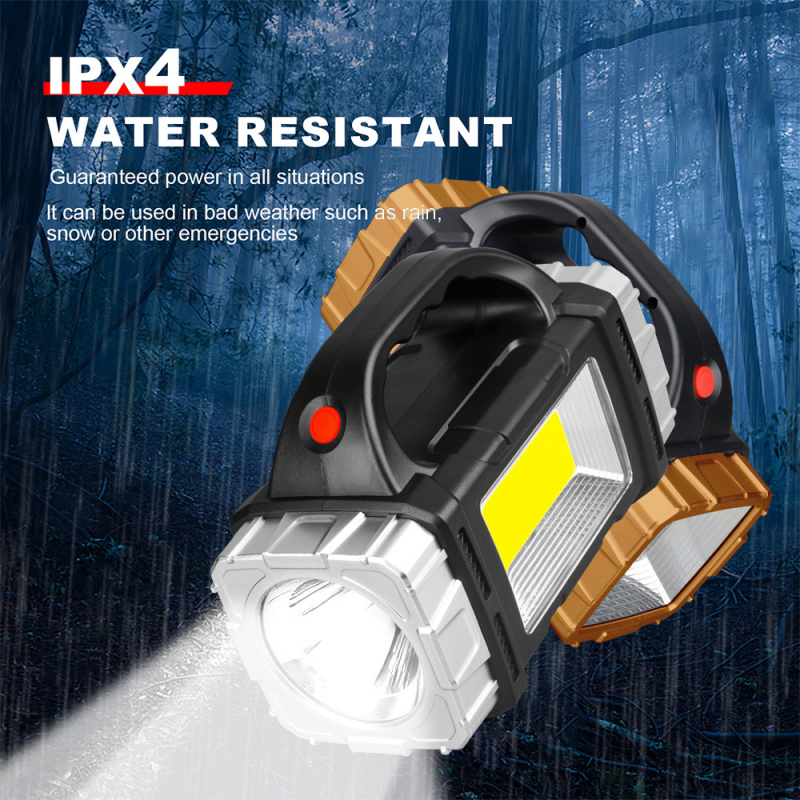 Határokon átnyúló új, napelemes, multifunkcionális hordozható lámpa, LED-es világítású, hordozható keresőlámpa, kempinglámpa