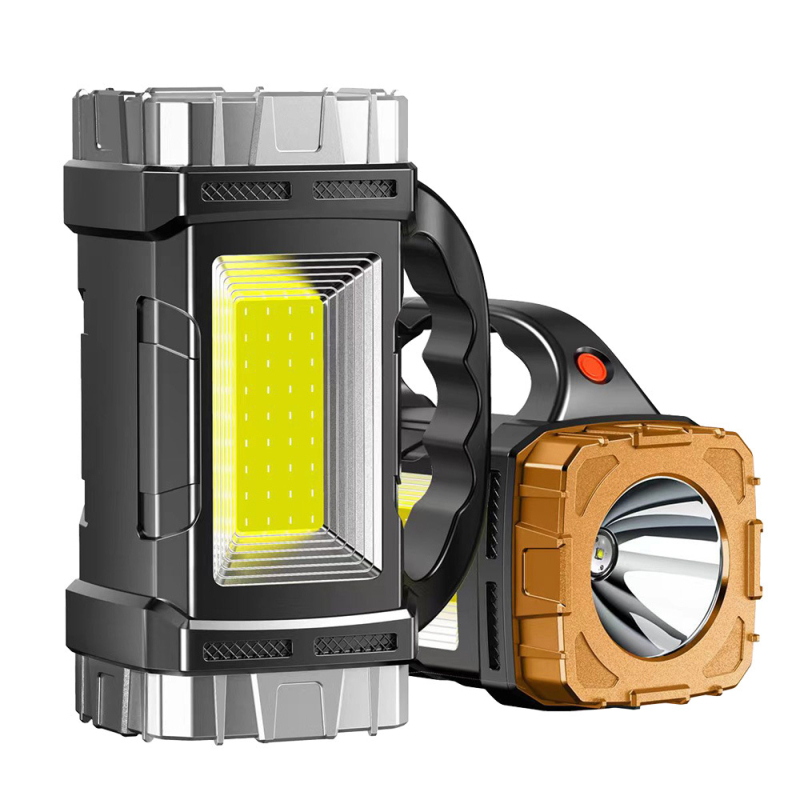 Határokon átnyúló új, napelemes, multifunkcionális hordozható lámpa, LED-es világítású, hordozható keresőlámpa, kempinglámpa