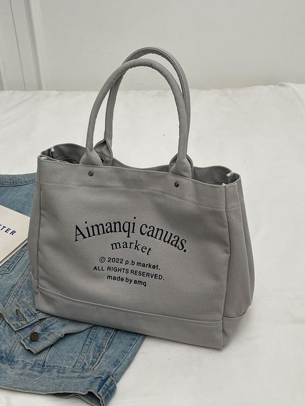 Eredeti, házi készítésű, japán stílusú vastag vászon angol táska, sokoldalú, művészi, hordozható, nagy kapacitású kézitáska diákoknak, ingázóknak