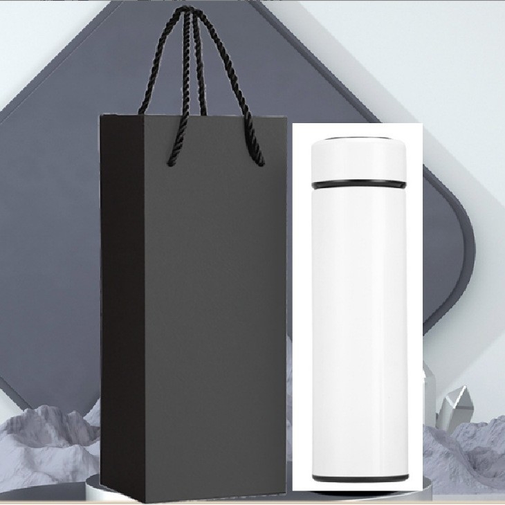 304 rozsdamentes acél érintőképernyős kijelző hőmérsékletmérő pohár intelligens LED termosz pohár dupla vákuumos hőmérsékletmérés hőmérsékletmérő pohár nyomtatási logó