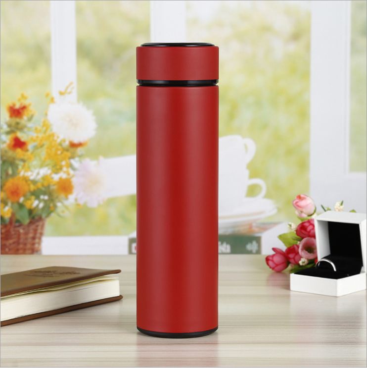 304 rozsdamentes acél érintőképernyős kijelző hőmérsékletmérő pohár intelligens LED termosz pohár dupla vákuumos hőmérsékletmérés hőmérsékletmérő pohár nyomtatási logó