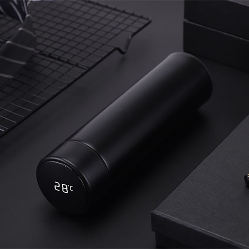 304 rozsdamentes acél érintőképernyős kijelző hőmérsékletmérő pohár intelligens LED termosz pohár dupla vákuumos hőmérsékletmérés hőmérsékletmérő pohár nyomtatási logó