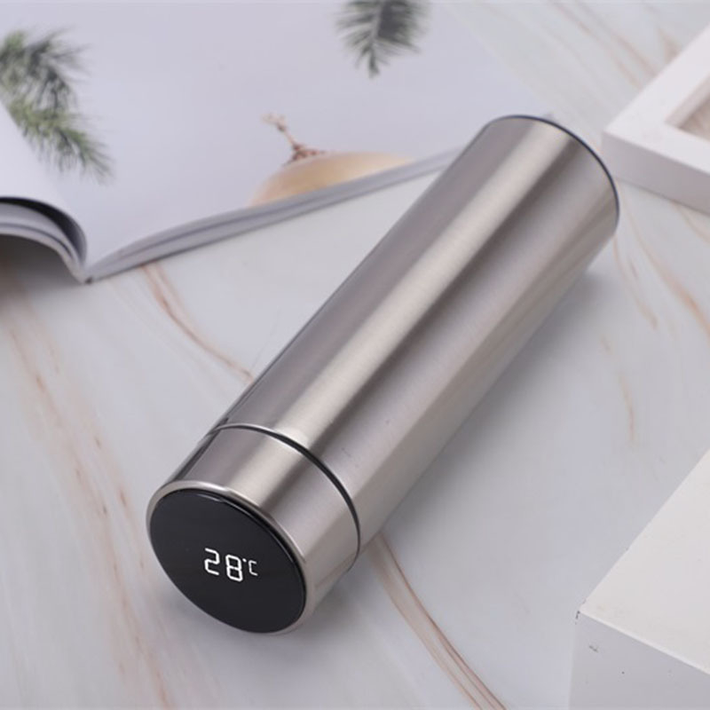 304 rozsdamentes acél érintőképernyős kijelző hőmérsékletmérő pohár intelligens LED termosz pohár dupla vákuumos hőmérsékletmérés hőmérsékletmérő pohár nyomtatási logó