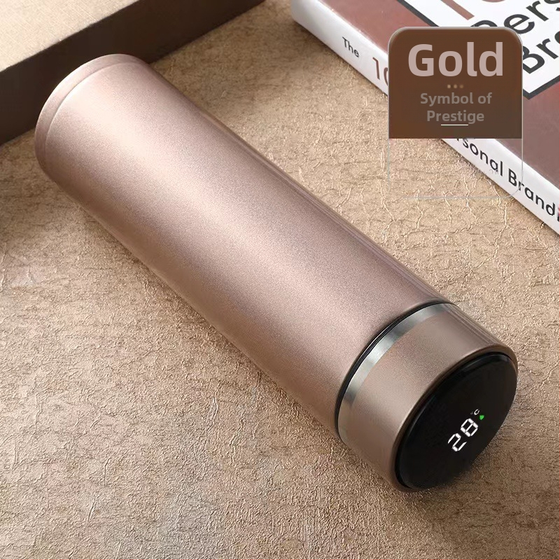 304 rozsdamentes acél érintőképernyős kijelző hőmérsékletmérő pohár intelligens LED termosz pohár dupla vákuumos hőmérsékletmérés hőmérsékletmérő pohár nyomtatási logó