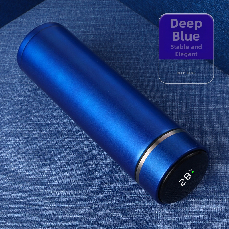 304 rozsdamentes acél érintőképernyős kijelző hőmérsékletmérő pohár intelligens LED termosz pohár dupla vákuumos hőmérsékletmérés hőmérsékletmérő pohár nyomtatási logó