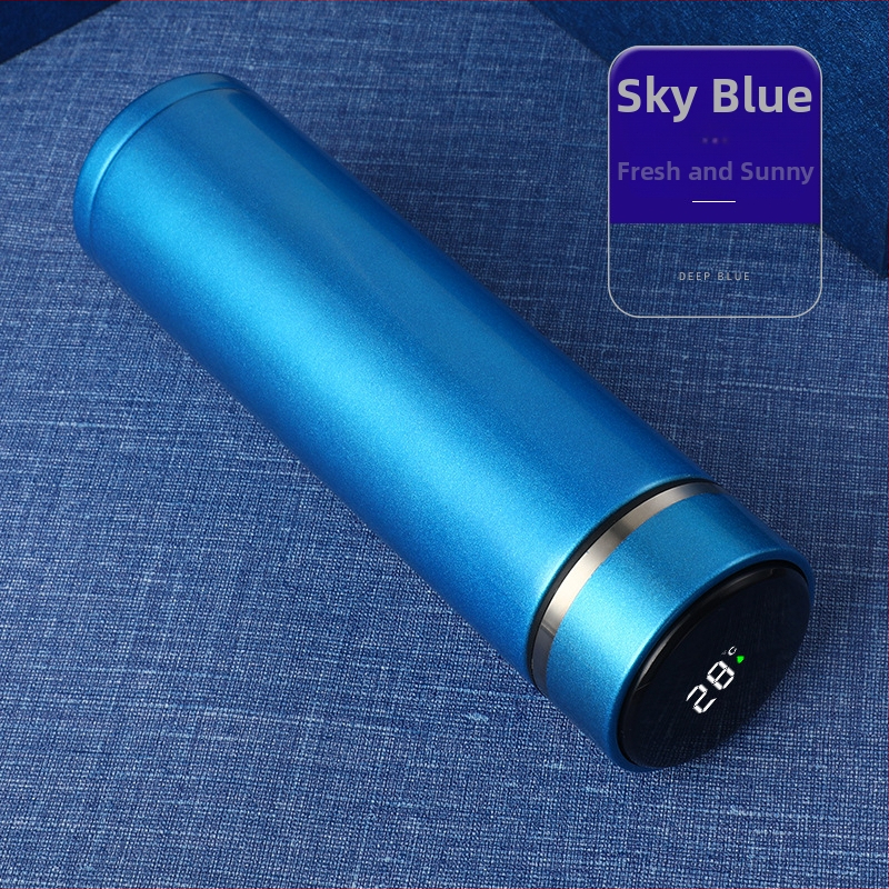 304 rozsdamentes acél érintőképernyős kijelző hőmérsékletmérő pohár intelligens LED termosz pohár dupla vákuumos hőmérsékletmérés hőmérsékletmérő pohár nyomtatási logó