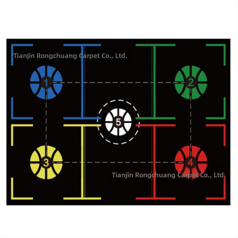 Kosárlabda lábmunka edzőszőnyeg csúszásgátló szőnyeg sportlabda irányító tempószőnyeg beltéri hangszigetelt kopásálló kosárlabda edzőszőnyeg nagykereskedelem