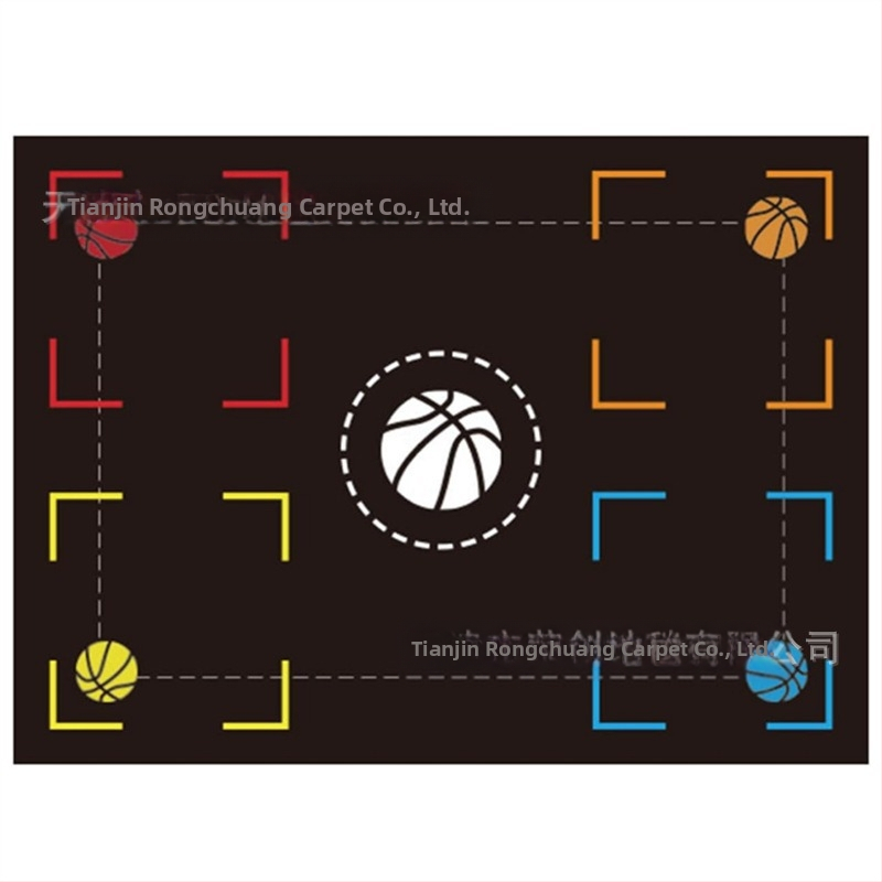 Kosárlabda lábmunka edzőszőnyeg csúszásgátló szőnyeg sportlabda irányító tempószőnyeg beltéri hangszigetelt kopásálló kosárlabda edzőszőnyeg nagykereskedelem