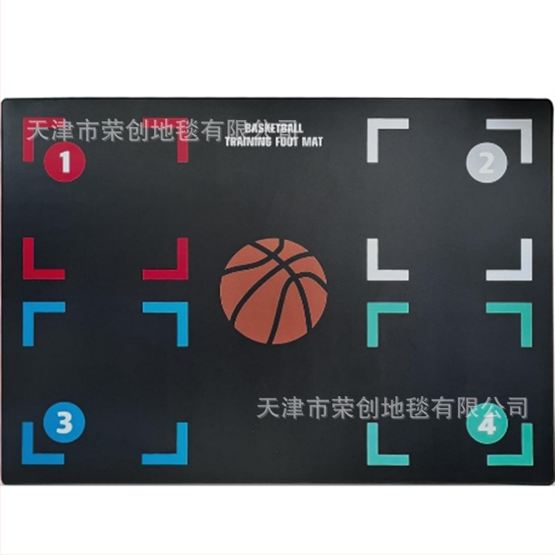 Kosárlabda lábmunka edzőszőnyeg csúszásgátló szőnyeg sportlabda irányító tempószőnyeg beltéri hangszigetelt kopásálló kosárlabda edzőszőnyeg nagykereskedelem