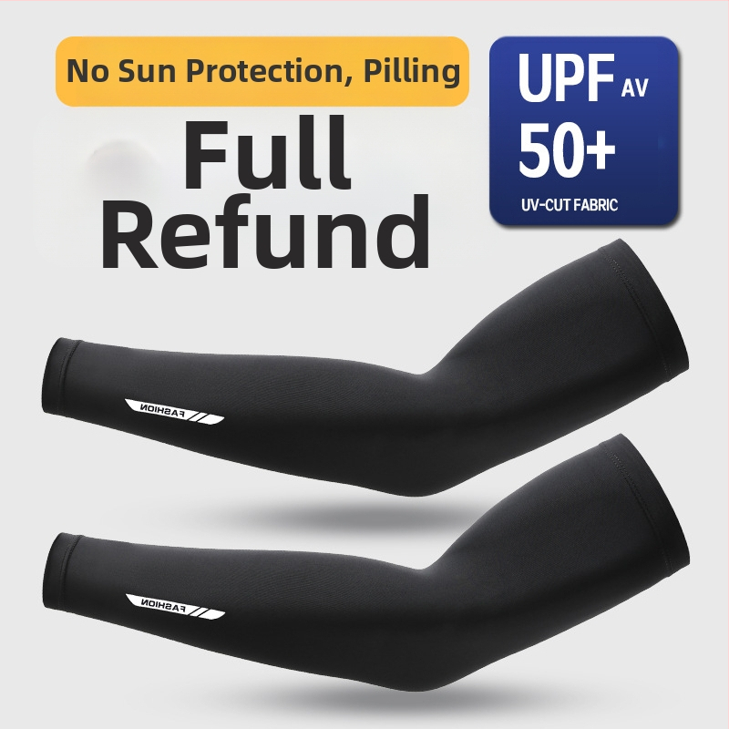 Vīriešu ledus piedurkne ar sauli, plāna, vēsa, elpojoša, elpojoša, elpojoša, elpojoša, ar UV aizsardzību, vasaras riteņbraukšanas roku sargs.