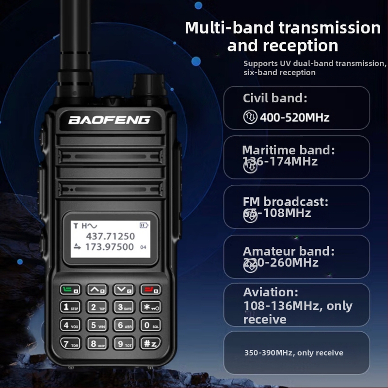 Το νέο φορητό ραδιοτηλέφωνο Baofeng υψηλής ισχύος άμεσης φόρτισης FM διπλής διατομής για εργοτάξια αυτοοδήγησης, φορητό ξενοδοχείο χονδρικής