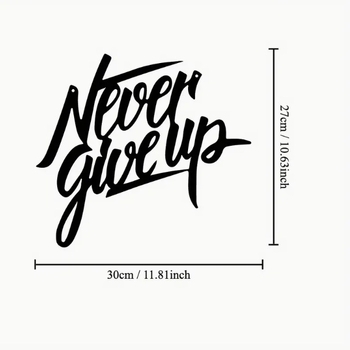 Metalinis dirbinys, sienų dekoracijos su užrašu „niekada nereikės sakyti mirti“, scenos, kambariai, vidaus ir išorės sienų dekoracijos