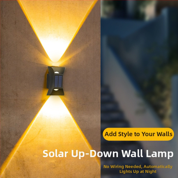 Naujas saulės rago formos lauko lempa, atspari vandeniui, sieninė sieninė lempa, kiemo sodo siena, prožektorius, vilos durų sieninė lempa